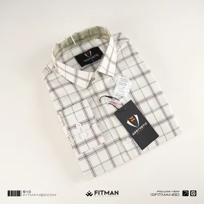 Men’s Tailored Full Sleeve Check Shirt(Enormous)